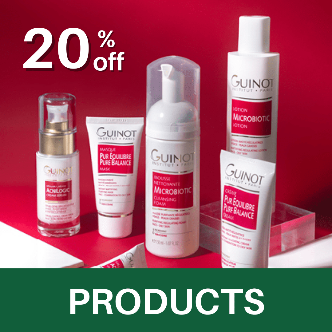 5 20% off skin products.